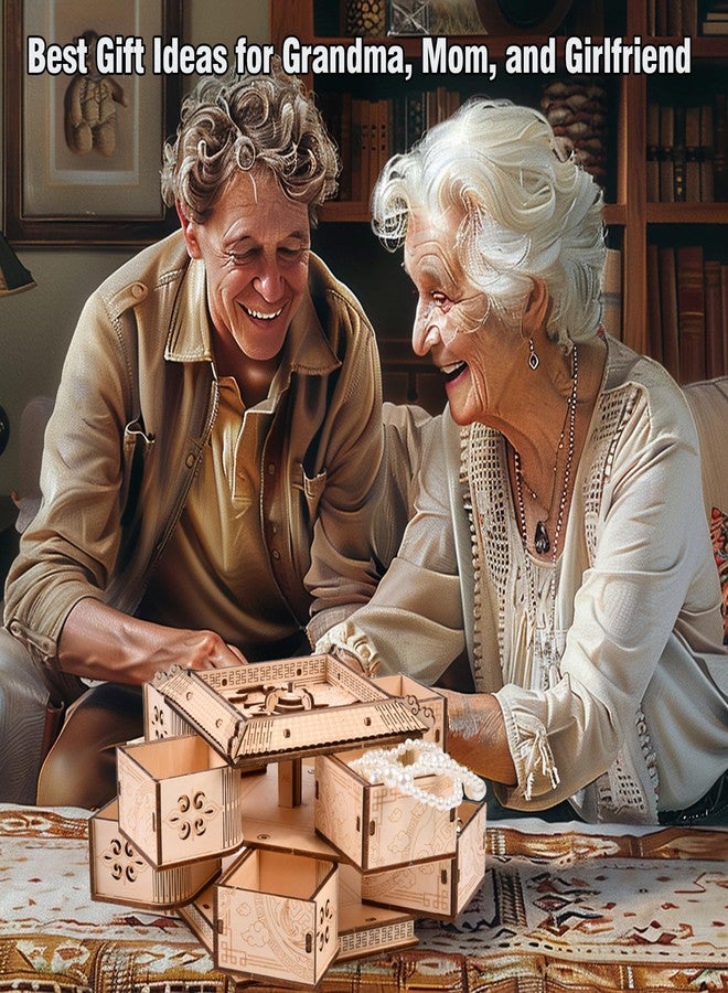 varbertos 3D Wooden Puzzle Mechanical Treasure Box of Dragon, DIY Model Kits and 3D Puzzles for Adults, Unique Wooden Puzzle for Adults, Hobbies Projects Adult Building Sets Gift for Women and Kids - Image 5